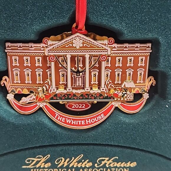 White House Historical Assoc 2022 Gingerbread Recipe Christmas Ornament w/ Box - Picture 2 of 5